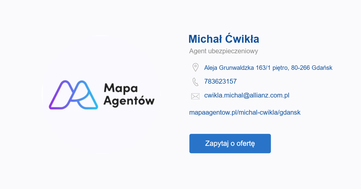 Michał Ćwikła Agent ubezpieczeniowy | Mapa Agentów